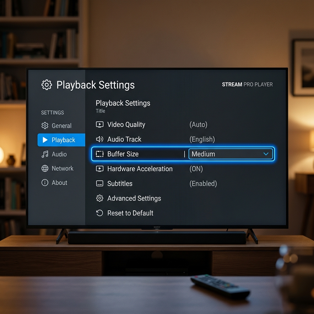 Buffergrootte Instellingen IPTV Smarters