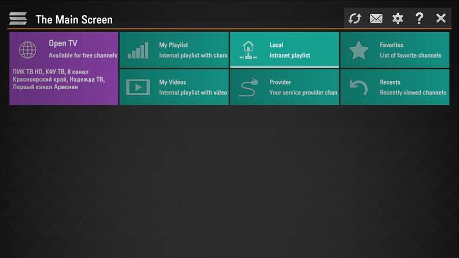 SS IPTV Applicatie UI Dashboard Nederland