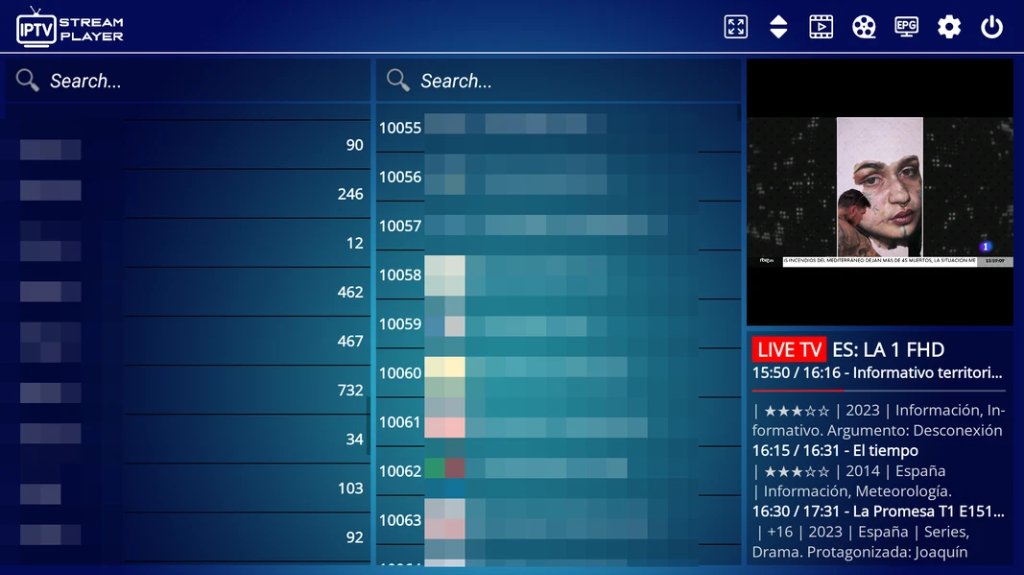IPTV Stream Player Interface Optimalisatie Nederland